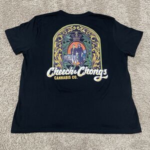 Cheech & Chong Shirt Men XXL 2XL Black Impala MUF DVR License Love Machine Movie